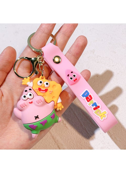 SpongeBob Patrick Octopus Plush Keychain Charm 2024-2