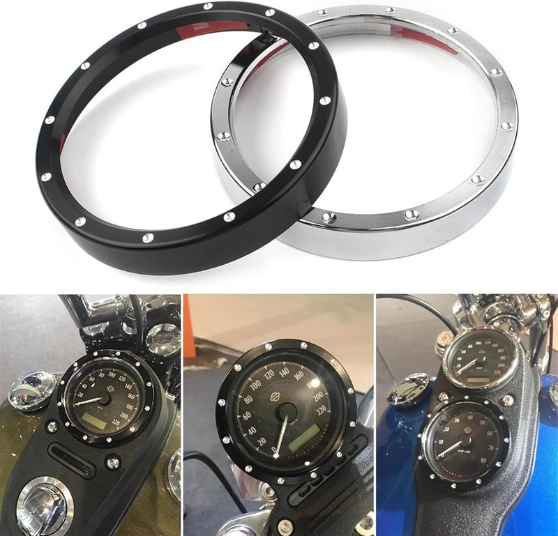 Wivplex Motorcycle Speedometer Gauge Bezel Trim Ring - Image 2
