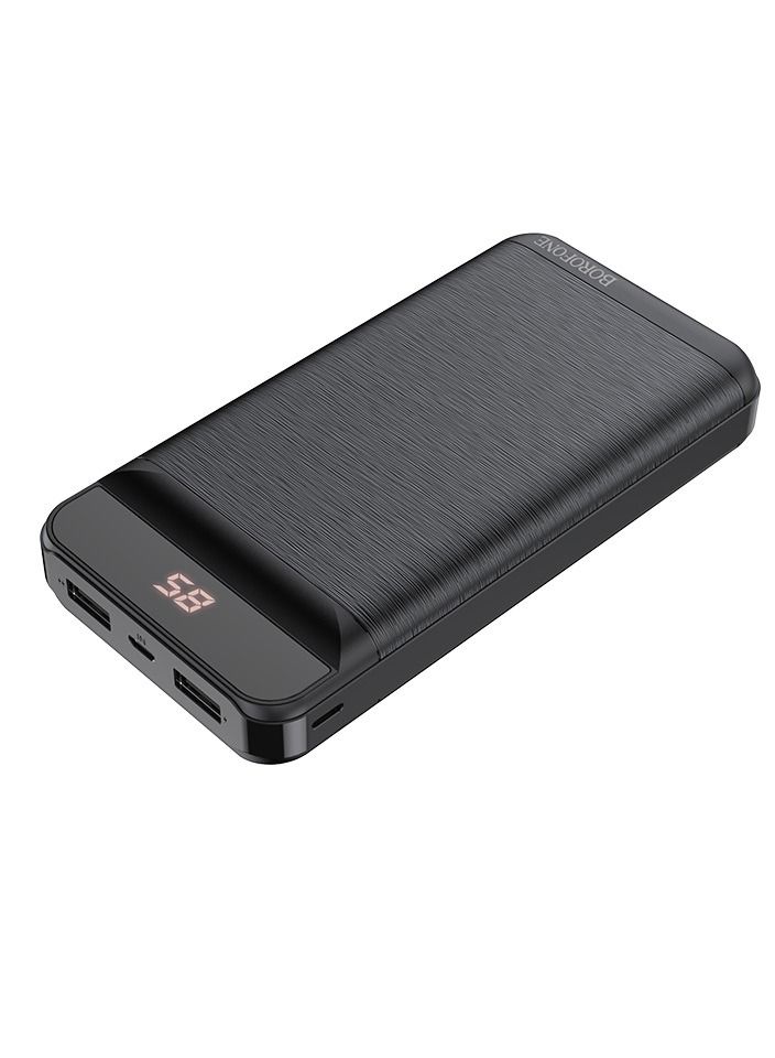 بوروفون BOROFONE BT29A Vigor ، بنك طاقة متنقل ، سعة 20000 مللي أمبير في الساعة ، منفذ Micro-USB / Lightning ، مخرج USB 2A - Image 1