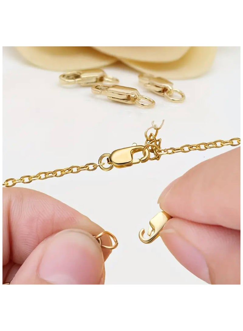 20 pcs Silver Stainless Steel Rectangle Lobster Clasps Rings Hooks Connectors For DIY Bracelet Necklace Chains Jewelry Making(14mm) - Image 4