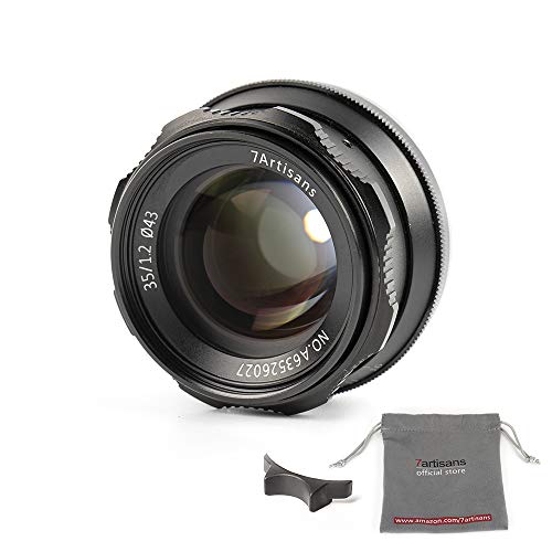 7artisans 35mm F1.2 APS-C Manual Focus Lens Fit for Compact Mirrorless Nikon Z-Mount Cameras for Nikon Z6 Z7 Z50 -Black - Image 1