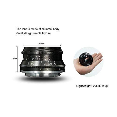7artisans 35mm F1.2 APS-C Manual Focus Lens Fit for Compact Mirrorless Nikon Z-Mount Cameras for Nikon Z6 Z7 Z50 -Black - Image 3