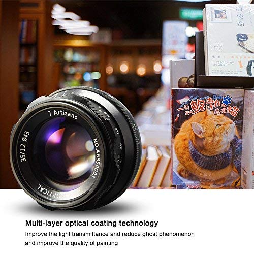 7artisans 35mm F1.2 APS-C Manual Focus Lens Fit for Compact Mirrorless Nikon Z-Mount Cameras for Nikon Z6 Z7 Z50 -Black - Image 4