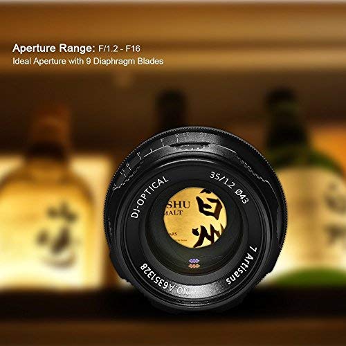 7artisans 35mm F1.2 APS-C Manual Focus Lens Fit for Compact Mirrorless Nikon Z-Mount Cameras for Nikon Z6 Z7 Z50 -Black - Image 5