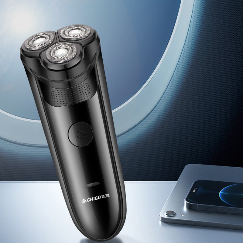 Electric Shaver: Mini Portable Cordless - USB Rechargeable Rotary Shaver for Men Travel Office Home Grooming - Image 2