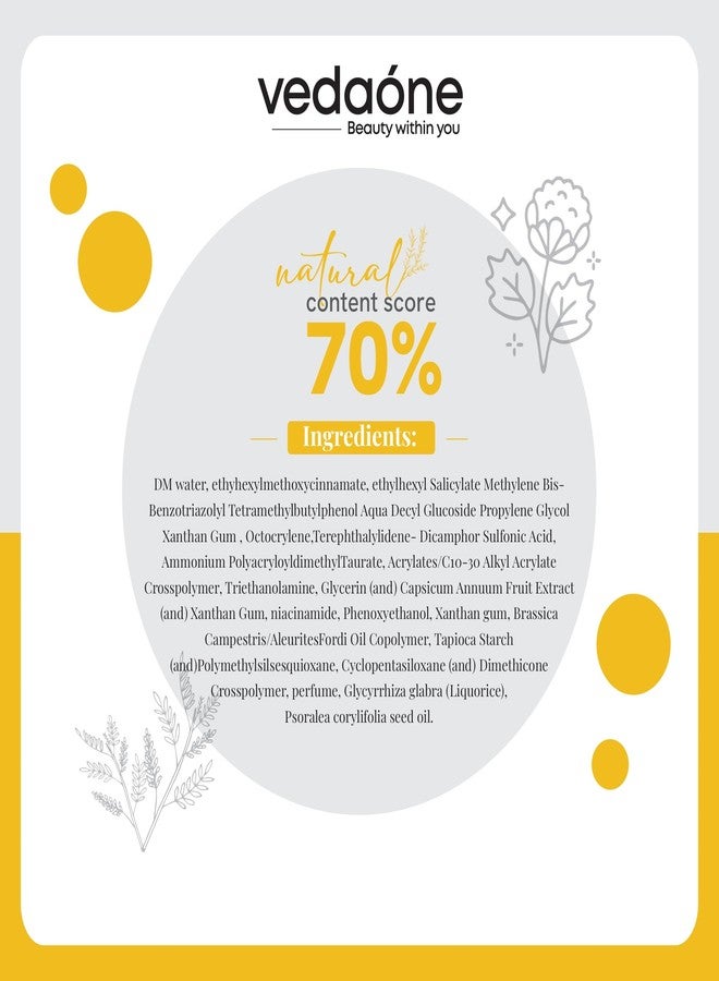 فيداون واقي الشمس فيداون بعامل حماية 50 PA+++: يوفر حماية عالية المستوى ضد أشعة UVA وUVB، لطيف على البشرة، خفيف الوزن، لا يترك أثراً أبيض، نسبة المكونات الطبيعية 70%، 50 غرام - Image 3