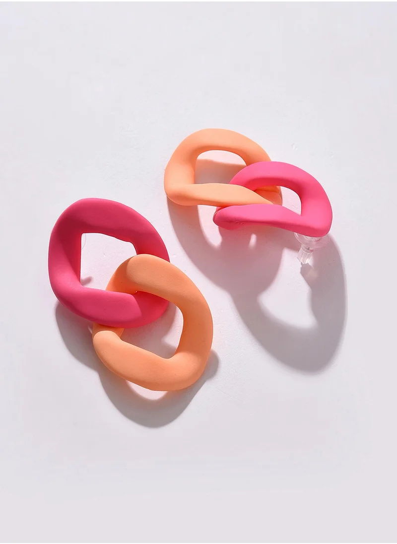 SOHI Multicoloured Contemporary Stud Earrings
