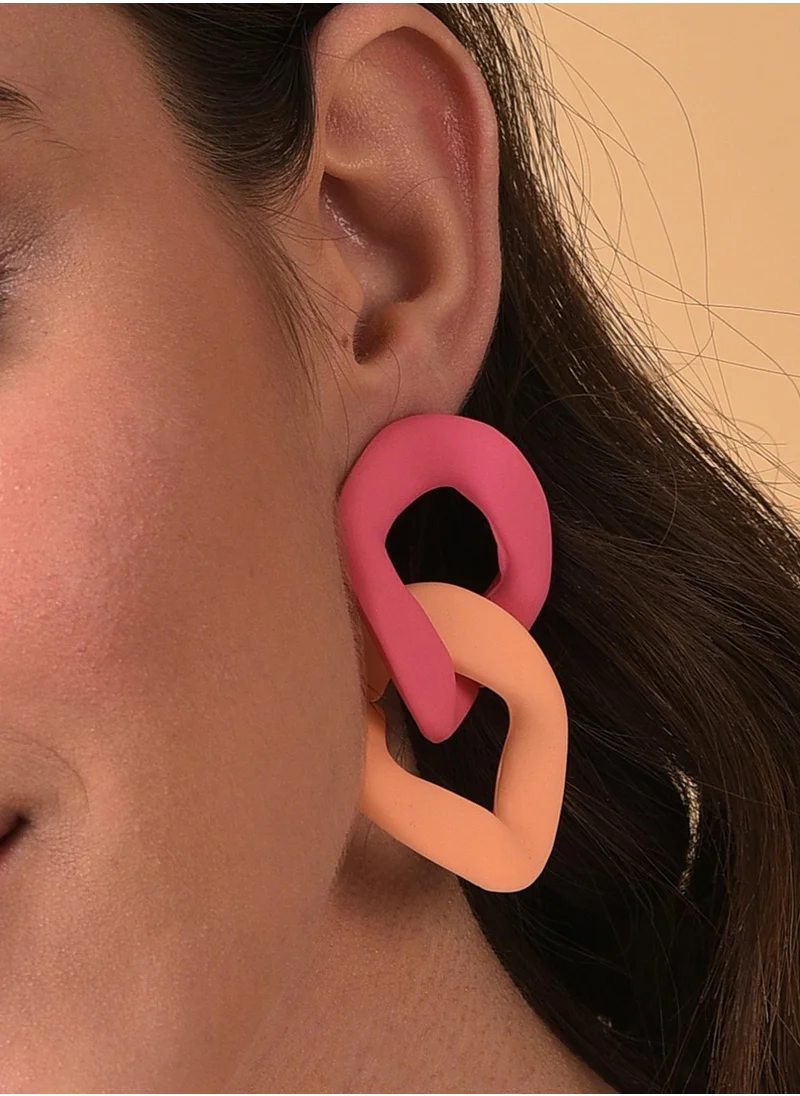 SOHI Multicoloured Contemporary Stud Earrings