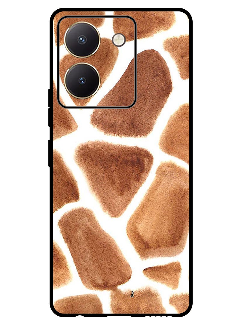 Theodor Protective Case Anti Scratch Shock Proof Bumper Cover For Vivo Y77t Stamp Mud Texture - Image 1