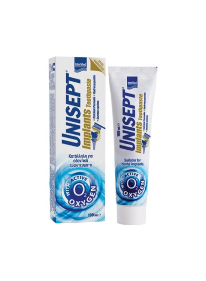 Intermed Unisept Implants Toothpaste – Advanced Care for Dental Implants & Gum Protection - 100ml - Image 2