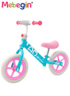 MEBEGIN Kids Balance Bike without Pedal, Lightweight Push Bike with Adjustable Handlebar and Soft Seat, Sturdy No Pedal Bike, Early Learning Interactive Push Bicycle, Toddler Training Bike, Ideal First Bike for Young Riders  - Image 2