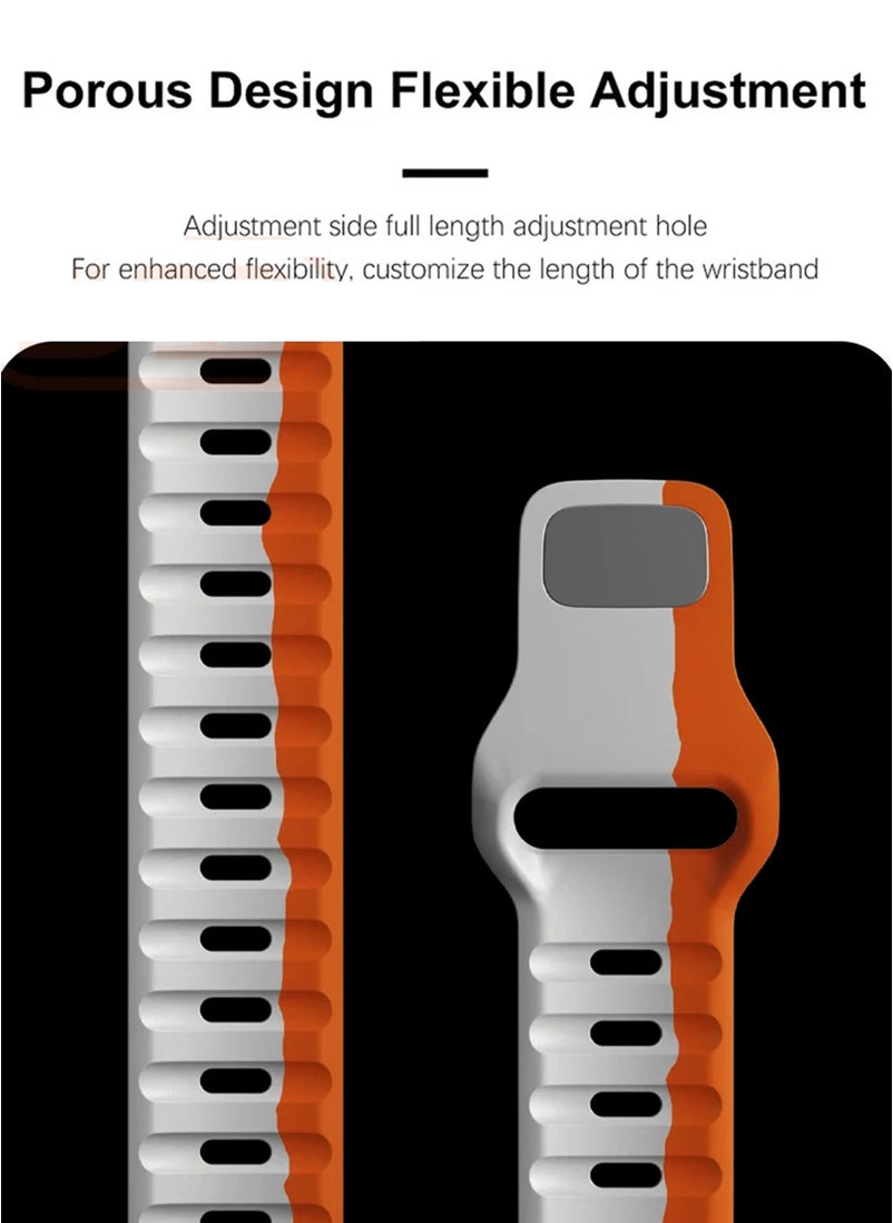 BSNL - BSNL Sports Waterproof Strap For Apple Watch For Series Ultra/9/8/SE/7/6/5/4 42/38/44/40/49/45mm, Pack of 3 Colours - Image 1