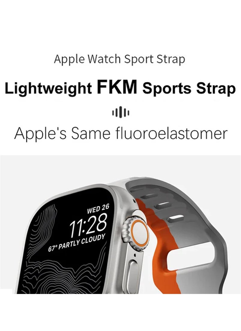 BSNL - BSNL Sports Waterproof Strap For Apple Watch For Series Ultra/9/8/SE/7/6/5/4 42/38/44/40/49/45mm, Pack of 3 Colours - Image 1
