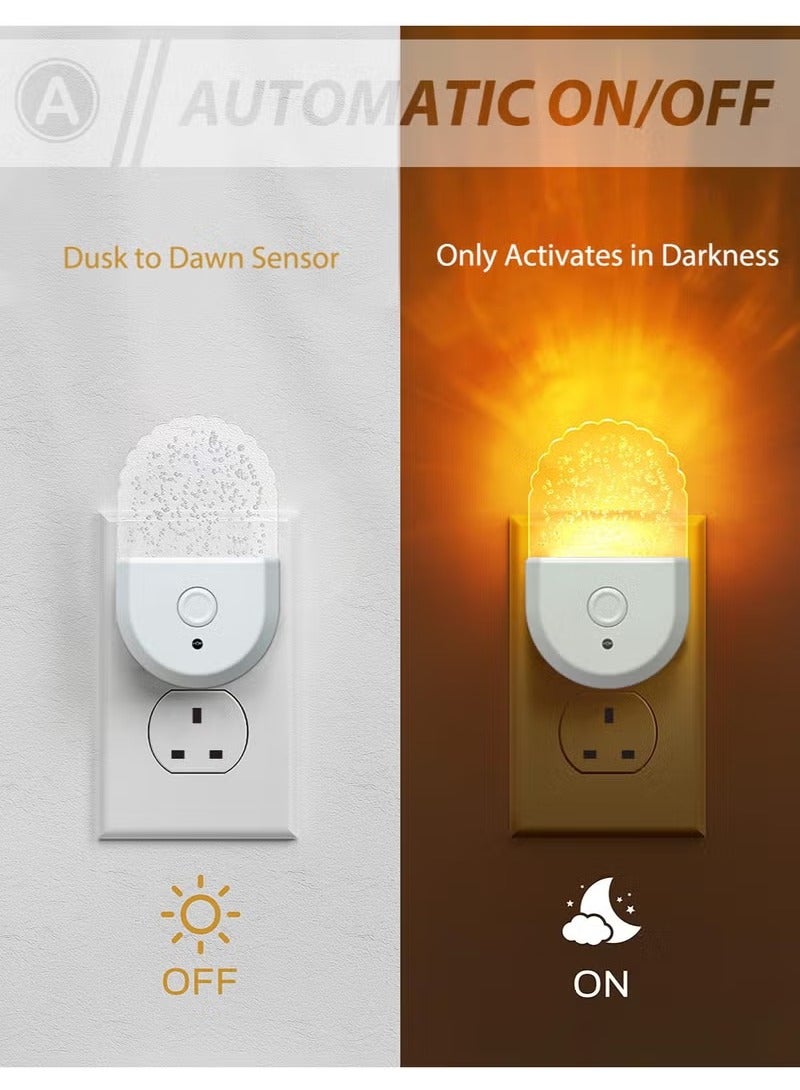 Dominy 2 Pack Night Lights Plug Into Wall, LED Night Light with Dusk to Dawn Sensor, 8 Light Modes, 1W Dimmable Night Lamp for  for Bathroom Decor, Gift ,Bedroom, Stair, Hallway - Image 5