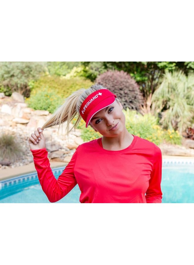 LIFEGUARD Officially Licensed Visor - Feel Comfortable - Hat for Men & Women, The Materials - One Size, Red/White, One size - Image 4