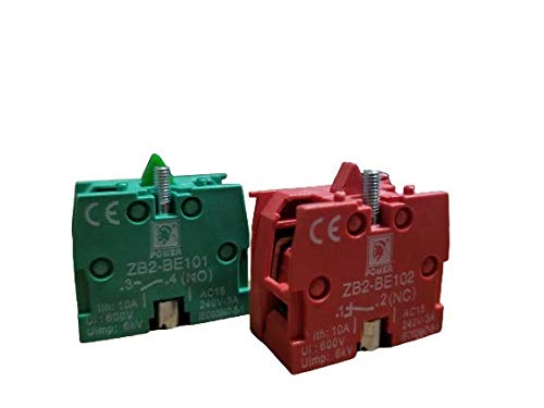 KAMCON KAMCON Momentary ZB2BE101 ZB2BE102 Pushbutton Switch Auxiliary Contact Block 5  - Image 1