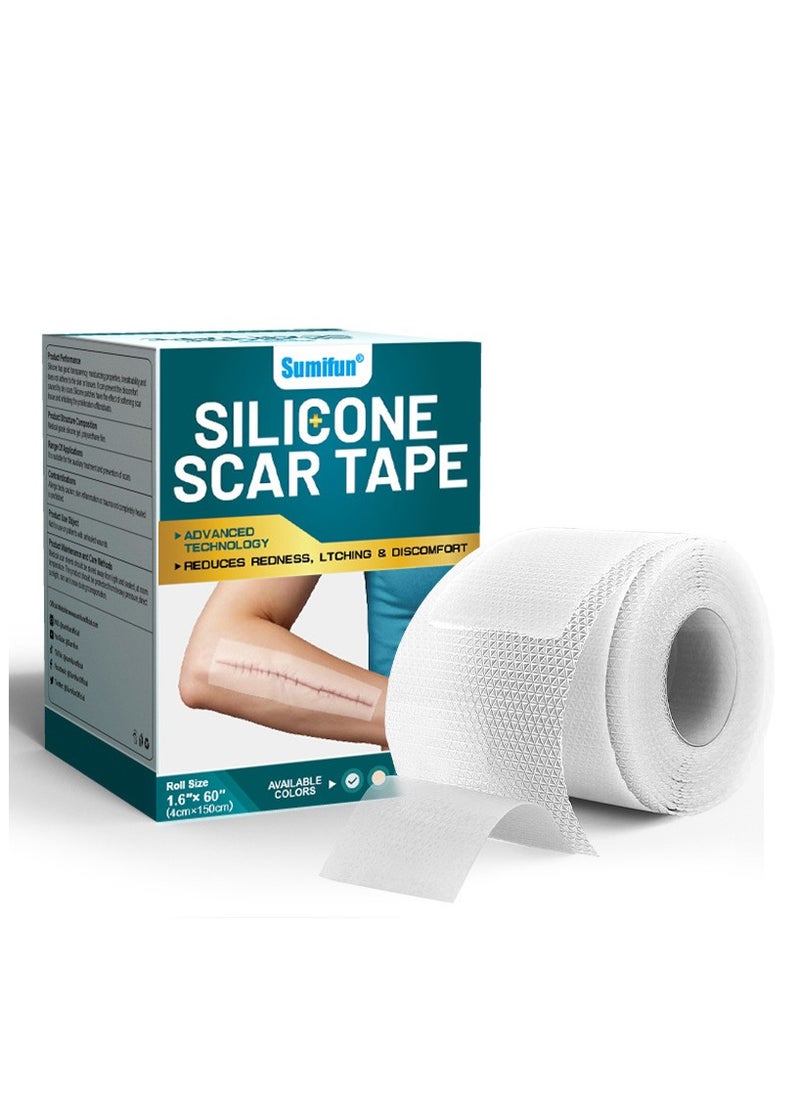 Sumifun Wound Repair Scar Patch, Surgical Scar Removal Patch, Sports Trauma Scar Care Patch(4*150cm)  - Image 1