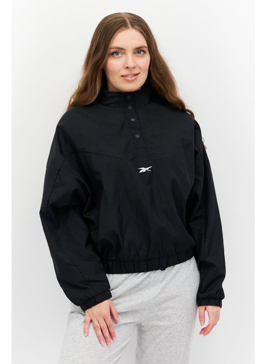 Reebok Women Sportswear Fit Long Sleeves Training Jacket, Black  - Image 1