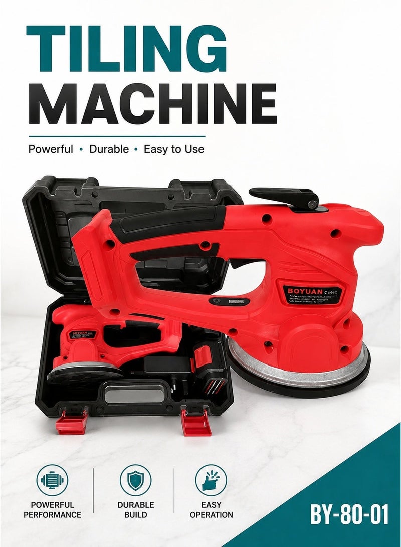 BOYUAN Intelligent Tile Tiling Machine 21v Application Range 30-100cm Tiles Vibrator Tile Tiler Machine BY8001 - Image 2