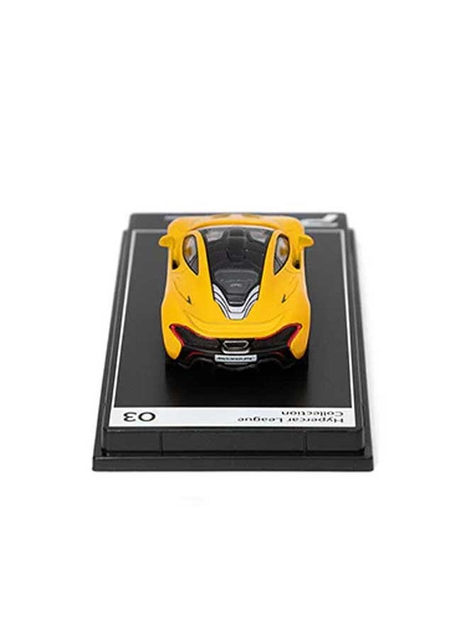 PosterCars PosterCars - 1:64 Scale McLaren P1 (Volcano Yellow) Hypercar League Collection, Diecast Models  - Image 3
