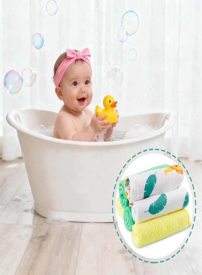 softan Baby Washcloths, 24Pack Baby Wash Cloths Extra Soft & Ultra Absorbent, Baby Towels and Washcloths Face Towels for Unisex Boys Girls Body, Washclothes Gentle on Sensitive Skin, 9x9 Lion - Image 3