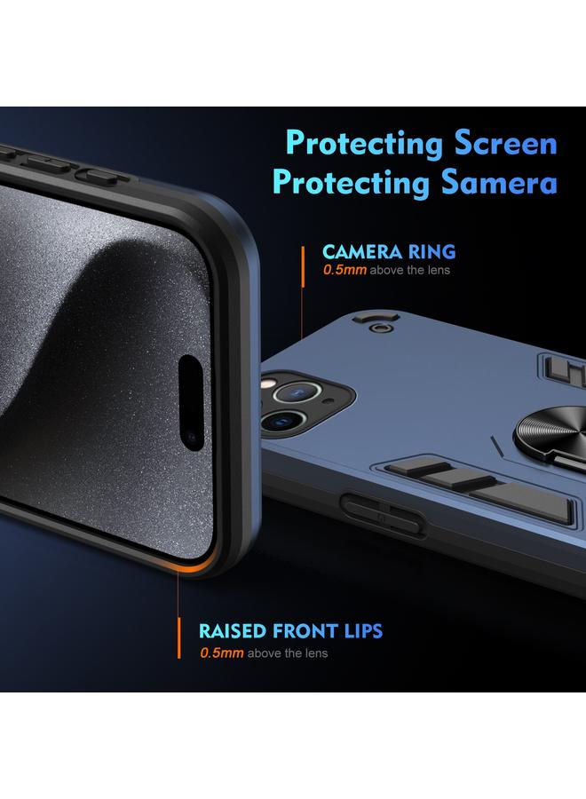 Zaboon Case For iPhone 11 Pro Max Shockproof Metal Ring Holder Phone Case - Image 3