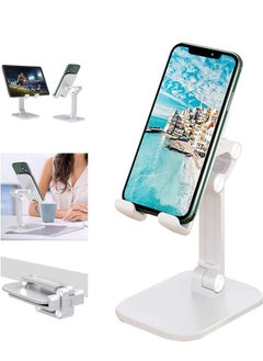 Padom Cell Phone Stand Foldable Portables Phone Holder 120°Angle Tablet Stand Height Adjustable for iphone Stand Non-slip Phone Stand for Desk for/Smartphones/ipad/Tablet
