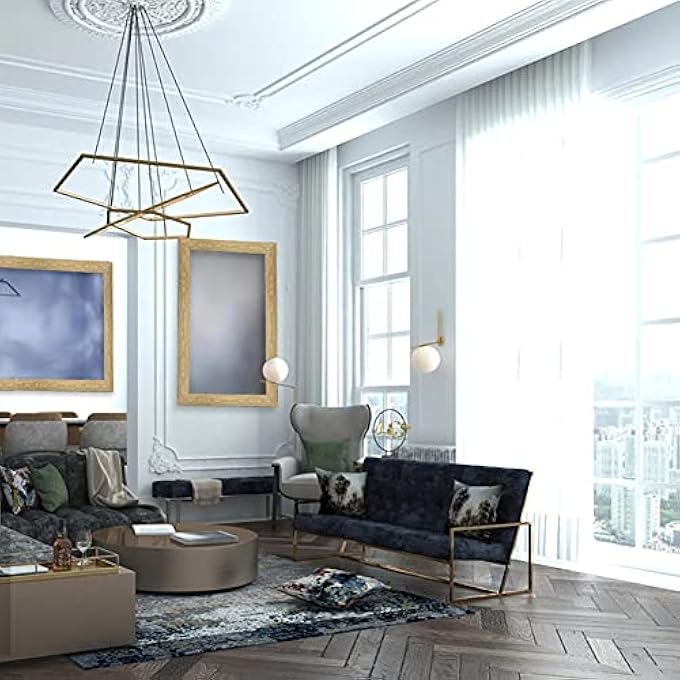 JCOLUSHI FLEXIBLE MOLDING TRIM SELF ADHESIVE, CROWN MOLDING CEILING, WALL PEEL AND STICK FOR MIRROR FURNITURE DOOR WARDROBE HOME DECOR, 1.42 INCH X 16.4 FT, CHAMPAGNE - Image 3