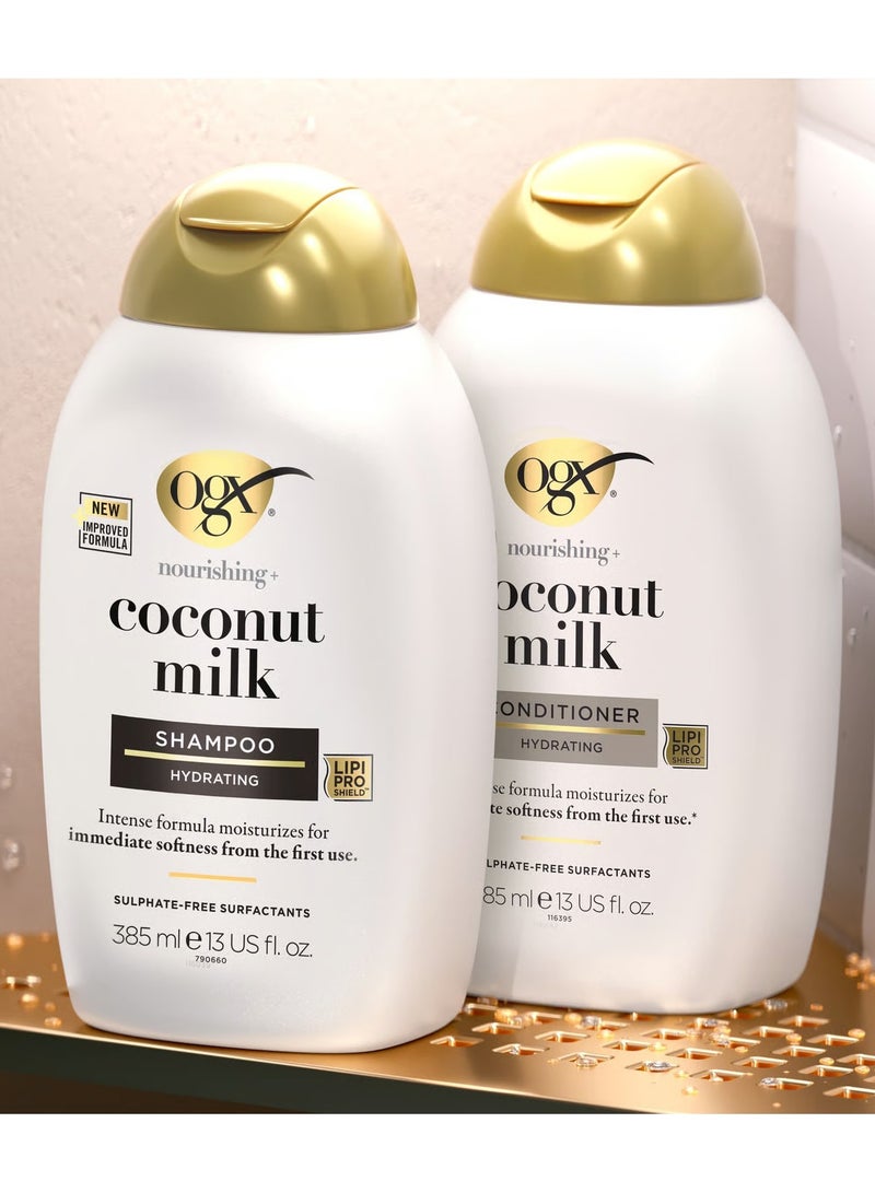OGX Coconut Milk Shampoo - 385 ml - Image 2