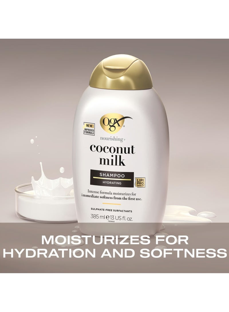 OGX Coconut Milk Shampoo - 385 ml - Image 3