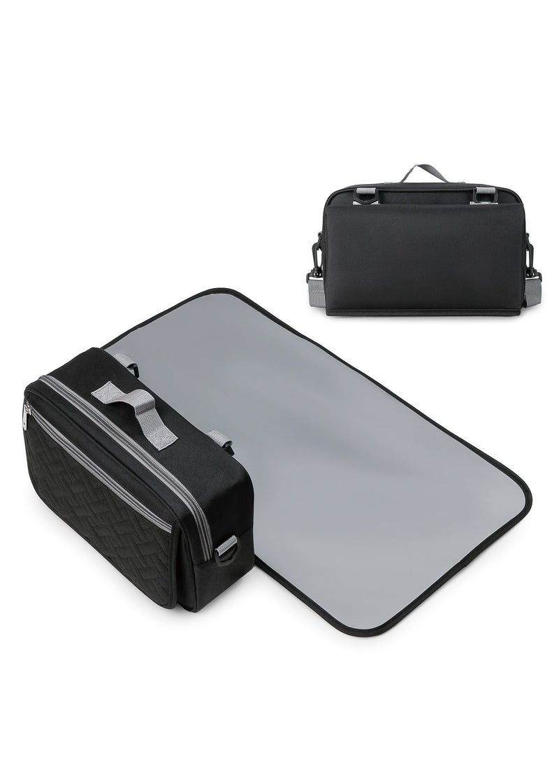 RedMapleTEK Foldable Diaper Bag for Going Out, Portable Baby Changing Pad - Image 1