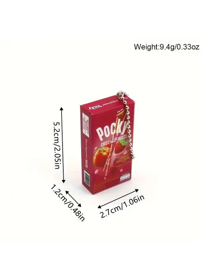 Random Style Food Cookie Keychain For Bags Matcha Strawberry Chocolate Flavor - Image 5