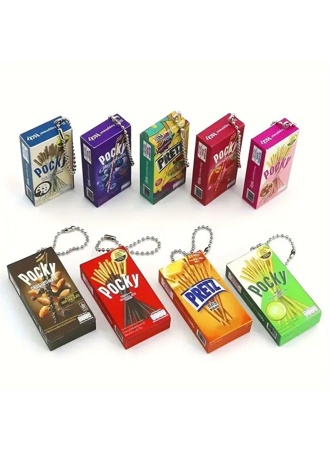 Random Style Food Cookie Keychain For Bags Matcha Strawberry Chocolate Flavor - Image 1