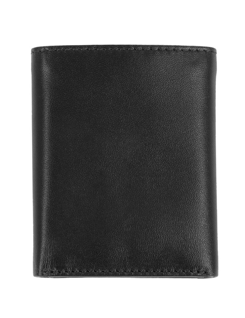 Steve Madden Men's Rfid Trifold Wallet With Id Window, Black, One Size - Image 4