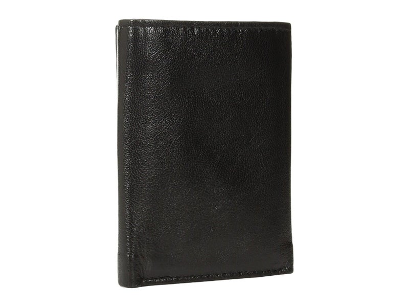 Steve Madden Men's Rfid Trifold Wallet With Id Window, Black, One Size - Image 2