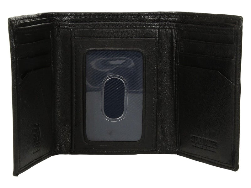 Steve Madden Men's Rfid Trifold Wallet With Id Window, Black, One Size - Image 5