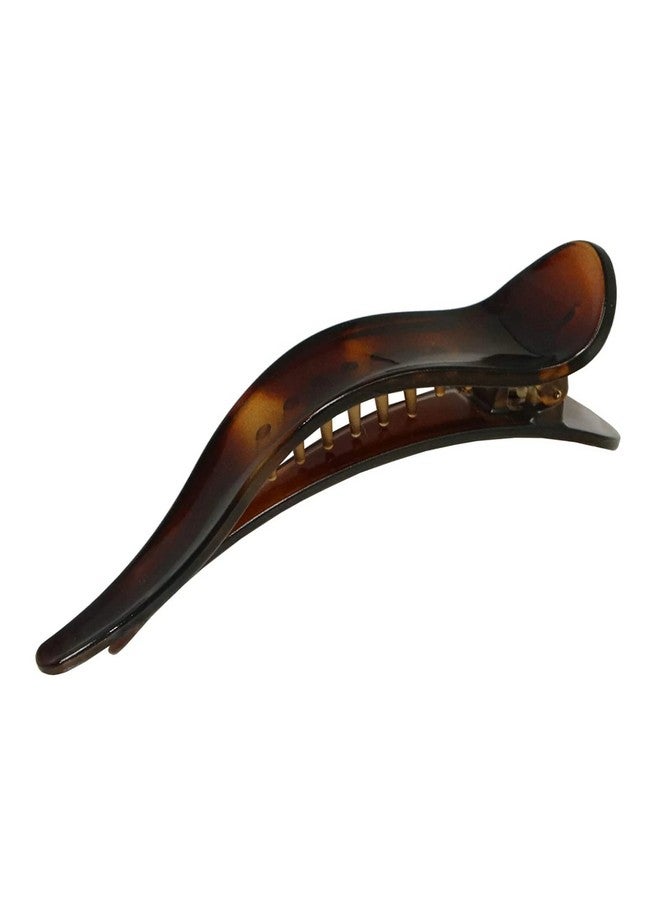 Parcelona French Brill Beak Medium 4 1/2" Shell Small Salon Hinge Slide In Beak Slider Claw Clip Clamp For Women - Image 1