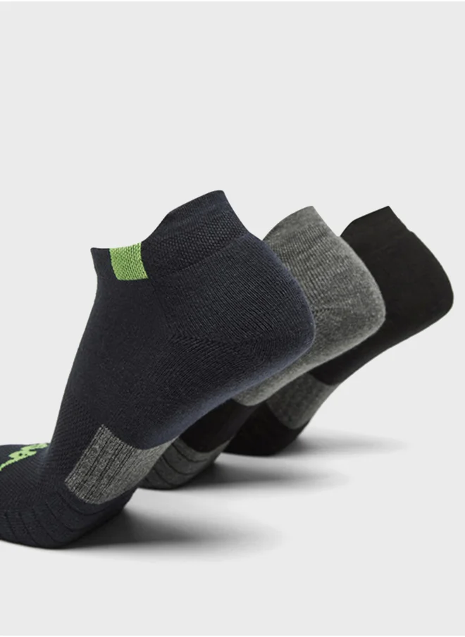 كابا 3 Pack Logo Ankle Socks
