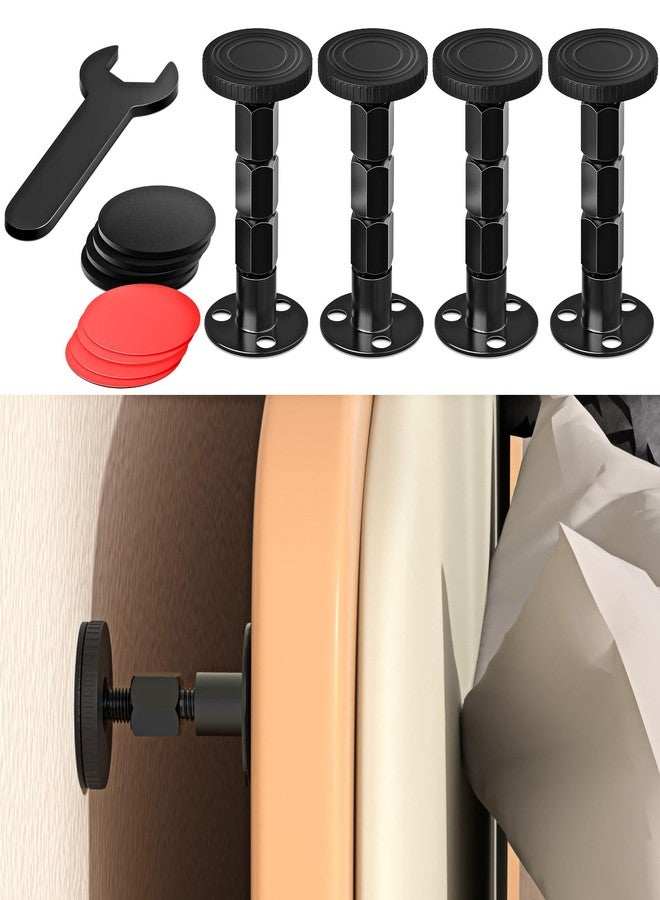 MERDTTES 4PCS Adjustable Threaded Bed Frame Anti-Shake Tool, Upgraded Headboard stoppers with Free Furniture Pads, Easy Installation Bedside Anti-Shake Tool for Headboards, Cabinets and Sofas, 1.18-4.13in - Image 1