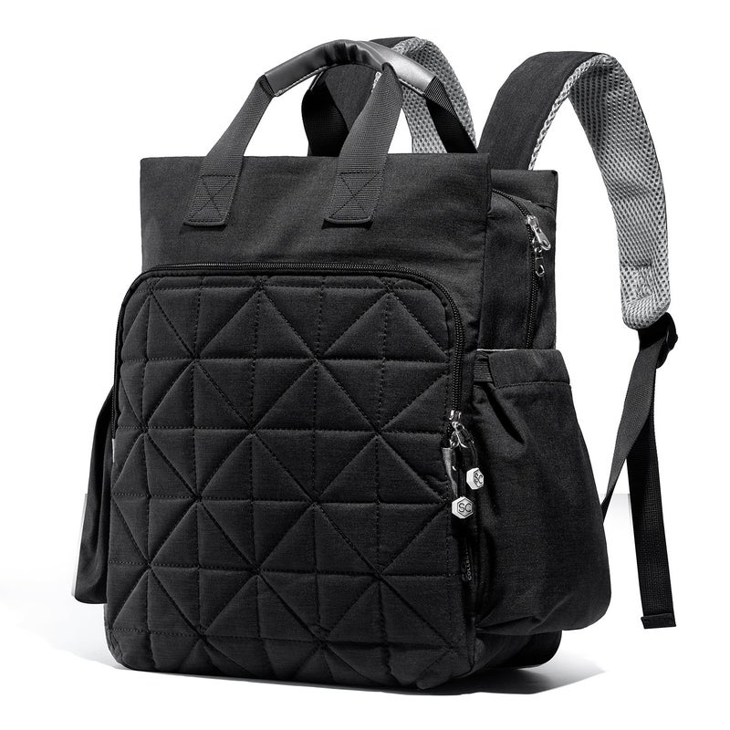 SoHo Designs SoHo Kenneth Diaper Backpack 6Pc Set Tote Bag, Black - Image 1