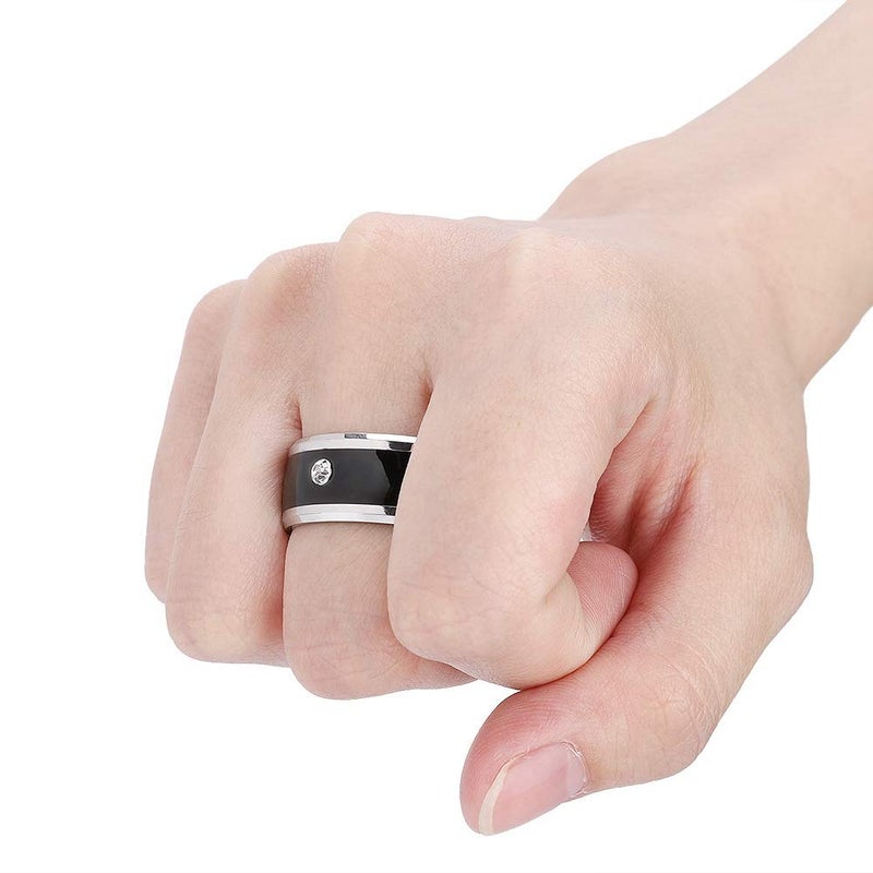 Wendry Smart Ring, No Charge and Depth Waterproof Universal Wear Smart Ring, Magic Wearable Device Universal Ring for Mobile Phone, Smart Rings(size13) - Image 4