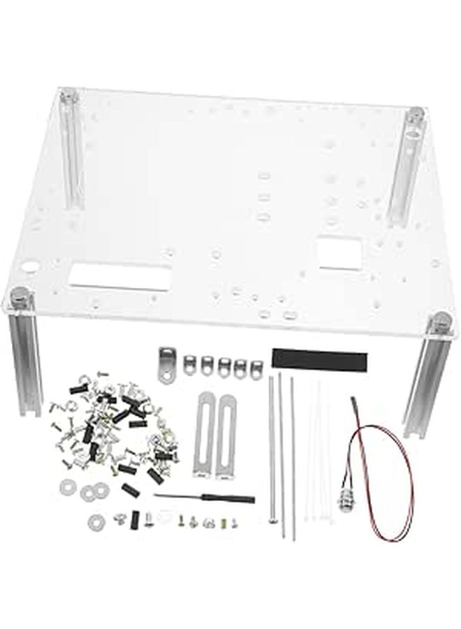 إطار حاسوب مفتوح DIY حامل شاسيه شفاف للوحة الأم Matx - Image 1