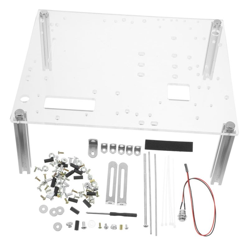 إطار حاسوب مفتوح DIY حامل شاسيه شفاف للوحة الأم Matx - Image 2