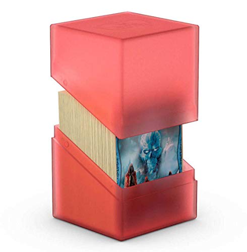 Ultimate Guard Boulder 100 Classic Deck Case for 100 DoubleSleeved TCG Cards Ruby Secure Durable Storage for Trading Card Games SoftTouch Finish - Image 1