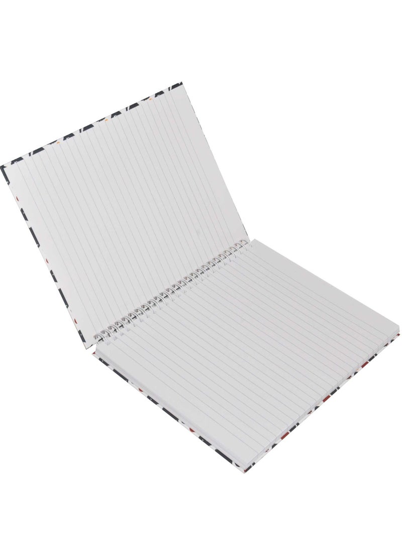 Light FIS LIGHT Pack of 5 Spiral Hard Cover Notebook, Single Line, 9X7 Inches (22.86 X 20.32 CM) 100 Sheets -LINBS971703  - Image 2