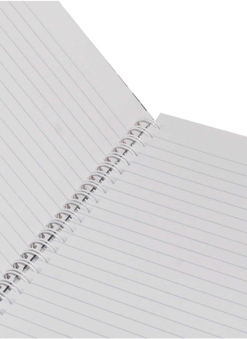 Light FIS LIGHT Pack of 5 Spiral Hard Cover Notebook, Single Line, 9X7 Inches (22.86 X 20.32 CM) 100 Sheets -LINBS971703  - Image 3
