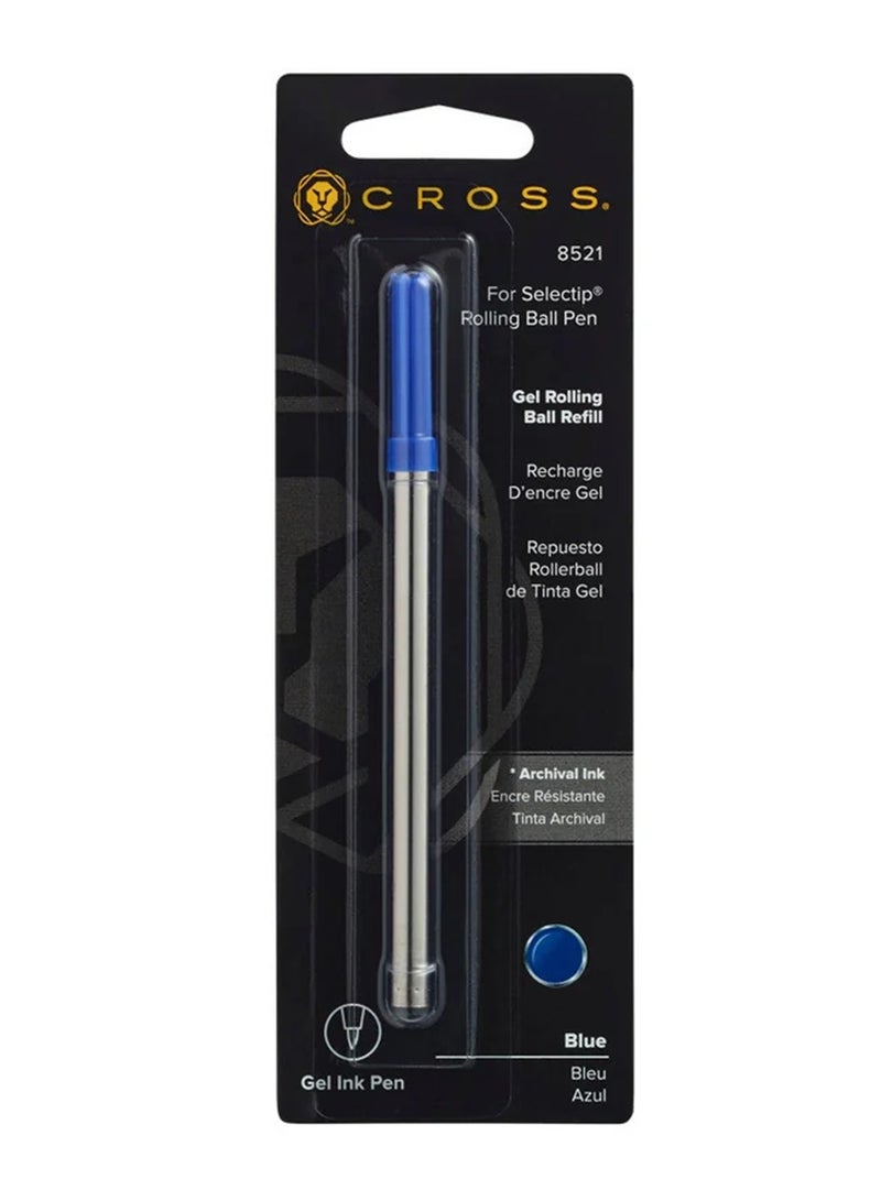 Cross 1-Piece Refill For Gel Roller Ball Pens Blue Ink  - Image 1