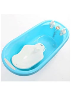 Alissa Hello Kitty Baby Bathtub for 0 to 3 Years Old Adjustable Length Temperature Sensitive Design Thickened Plastic Tub for Infants and Toddlers,Cute Blue Style  - Image 2