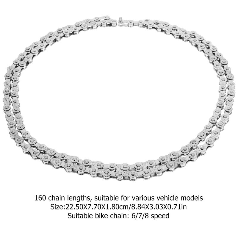 Mountain Bike Chain 116 Link Steel 6 7 8 Speed Sturdy Drivetrain Component - Image 3