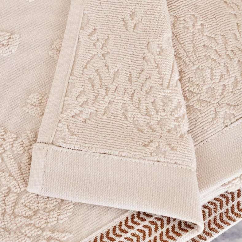 Pan Home Magnolia Bath Sheet Cream 90x150cm - Image 2